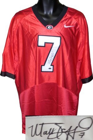 Matthew Stafford Signed Georgia Bulldogs Nike Red Jersey- Stafford Hologram