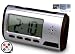 New Version Talking Alarm Clock (Black) with Built-in Motion Sensor Video Camera with Remote - Includes 4gb Micro SD Card + DBTech Micro Card Reader