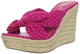 MIA Women's Raspberry Swirl Wedge Sandal
