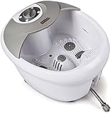 All in one foot spa bath massager w/ heat, HF vibration, O2 bubbles, red light MS0809M