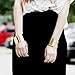 A Pair of Chic Golden Punk Style Wide Cuff Wristband Bracelet