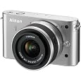 Nikon 1 J1 Mirrorless Digital Camera with 10-30 mm VR Zoom Lens (Silver) USA