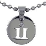 Gemini Zodiac Stainless Steel Pendant Gifts For Father