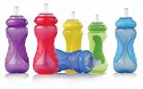 Nuby No Spill Sport Sipper, Colors May Vary, 10 Ounce