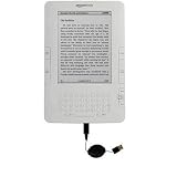 Retractable USB Cable for the Amazon Kindle 2nd & Latest Generation / Kindle DX ( aka Wi-Fi Free 3G 6in. 9.7in. ) with Power Hot Sync and Charge capabilities - uses Gomadic TipExchange Technology