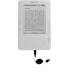 Cable USB r�tractable pour Kindle 2nd & Latest Generation / Kindle DX ( aka Wi-Fi Free 3G 6"" 9.7"" ) Amazon avec capacit�s HotSync et chargeur - marque Gomadic avec Technologie � TipExchange �