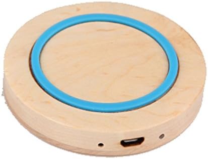 Aokdis Hot Selling Qi Wireless Charger Wood Pad for Galaxy S5 S4 Note 4 3 G3 Nexus (blue)
