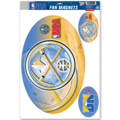 Denver Nuggets Official Logo Car Magnet Set