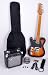 SX Furrian Pack 3TS Left Handed Electric Guitar Package w/Free Padded Carry Bag, Amp, and Instructio