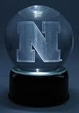 Nebraska Cornhuskers Etched Logo Crystal Ball