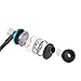 GOgroove AudiOHM DX Noise Isolating In-Ear Earbuds Earphones (Arctic Blue) with Anti-Tangle Cord and Interchangeable Silicone Ear Gels for Smartphones , Tablets , mp3 Players , Laptops , Portable DVD Players & More