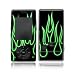 Green Neon Flames Design Protective Skin Decal Faceplate for LG Chocolate VX8500 Cell Phones