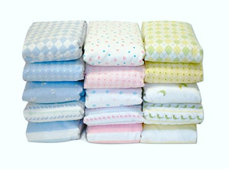 Piccolo Bambino Flannel Fitted Crib Sheet (Pink)