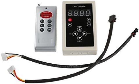 KiwiLighting 12V DC 8Key RF Remote Controller 133 Color Changing for 6803 IC Dream Color RGB LED Strip Light