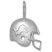 Detroit Lions NFL Helmet Pendant (Silver)