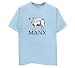   - Manx T-Shirt, Light Blue, Large