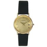 Geneve 14K Solid Gold Mens Strap Watch - OGW154-G by Geneve