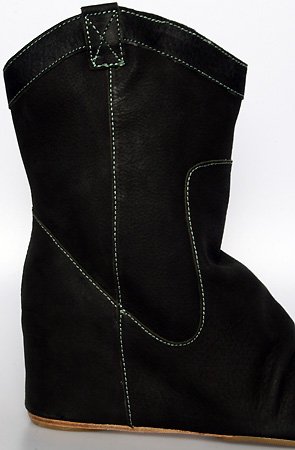 80%20 The Annie Cowgirl Hidden Wedge Bootie in Black,Shoes for Women from 80%20