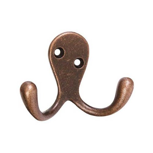 Stanley Home Designs S806-570 Distressed Antique Copper Double Clothes Hook
