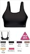 Double Dry Seamless Full Support Underwire Sports Bra 6242 1 Black