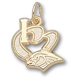 Atlanta Hawks NBA I Heart Logo 1/2 Pendant (14kt)
