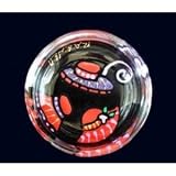 Red Hat Dazzle Design - Hand Painted - Coaster - 3.75 inch diameter