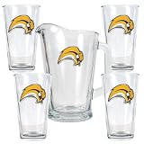 Buffalo Sabres 4pc Pint Ale Glass & 60oz Pitcher Set - Priamry Logo NHL Hockey