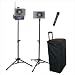 Wireless Half-Mile Hailer Kit, Extra Speaker Horn, Two Tripods, Wireless Handheld Mic...
