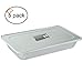 Tiger Chef TC-20505 Durable Aluminum Oblong Foil Deep Pan Containers with Foil Lids, Aluminum Foil Pans with Lids, 21