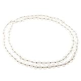 Genuine Crystal Quartz Necklace - Knotted - 8mm Beads - 36 Inches