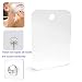 XoYo-Large Fogless Shower Mirror ï¼ˆ11inX7.48inï¼‰, Includes 1 Adhesive Hooks, Anit-Fog Shower Mirror, shower makeup shave mirror, Frameless Shower Mirror, Wall Hanging Mirror (Large, 1 Pack)