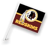 NFL Washington Redskins Car Flag with Wall Brackett