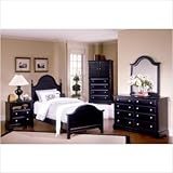 Bundle-39 Cottage Collection Youth Panel Bed Bedroom Set in Black Size: Twi ....