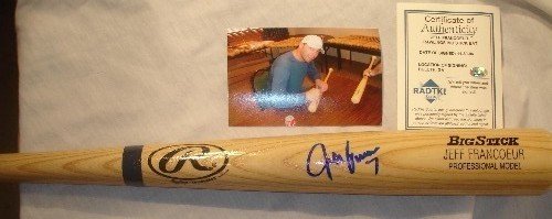 Jeff Francoeur Autographed/Hand Signed Rawlings Big Stick Baseball Bat