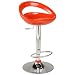 ITALMODERN Agnes Adjustable Barstool, Orange