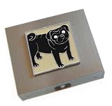 Black Pug Travel Jewelry Case