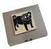 pug21  - Black Pug Travel Jewelry Case