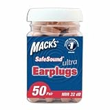Mack's Ear Care Ultra Soft Foam Earplugs, 50 Count