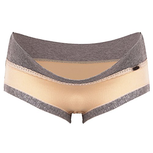 Intimate Portal Women's Under the Bump Maternity Cradle Cotton Brief