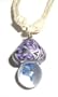 Mushroom Necklace~ Hemp Mushroom Necklace~ Purple Mushroom