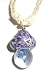 Mushroom Necklace~ Hemp Mushroom Necklace~ Purple Mushroom