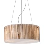 Elk 19062/3 Modern Organics-3-Light Pendant In Bamboo Stem Material In Polished Chrome