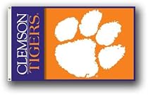 NIB Clemson Tigers NCAA 3x5 Banner Flag & Grommets