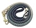 Sier 5ft Multi-Colored Braided Ombre Cotton Heavy Duty Strong Durable Rope Dog Leash (Steel Blue)