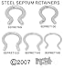 STEEL SEPTUM RETAINERS 16G
