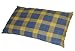 Yellow & Blue Check - Cotton Cat Cushion - 17 X 25