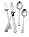 R+B Everyday Stongington 18 Chrome Stainless Steel 45 Piece Flatware Set, Service for 8