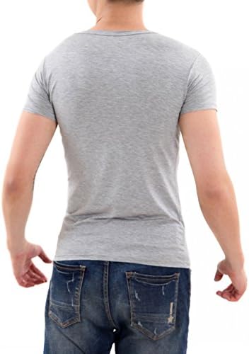 DarDuGo Men's Slim Fit Crew Neck T-Shirt Gray US Small With Tag XL