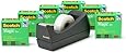 Scotch Magic Tape 6-Roll Value Pack with C38 Black Dispenser, 3/4 x 1000 Inches (810K6C38)