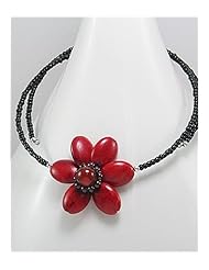 Flower Semi GemStone Beads Necklace